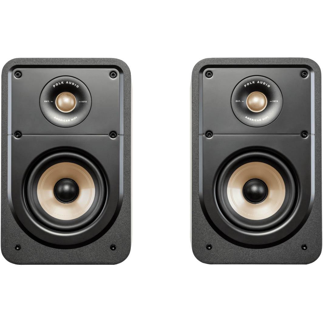 Polk Audio ES15 Black Small Bookshelf HiFi Home Theater Speaker Pair